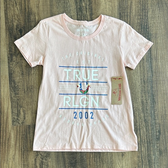 True Religion Kids Light Pink Graphic Tee - Picture 1 of 5